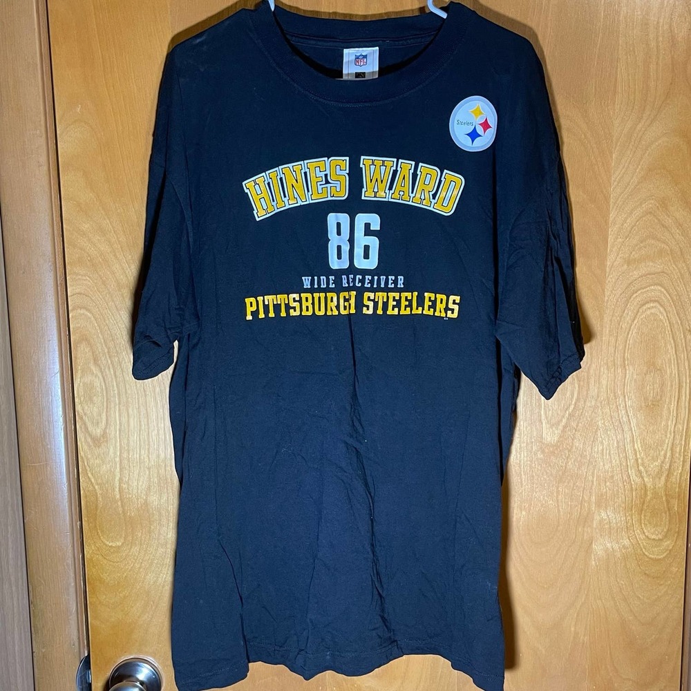 Hines Ward #86‎ NFL Pittsburgh Steelers T Tee Shirt XL